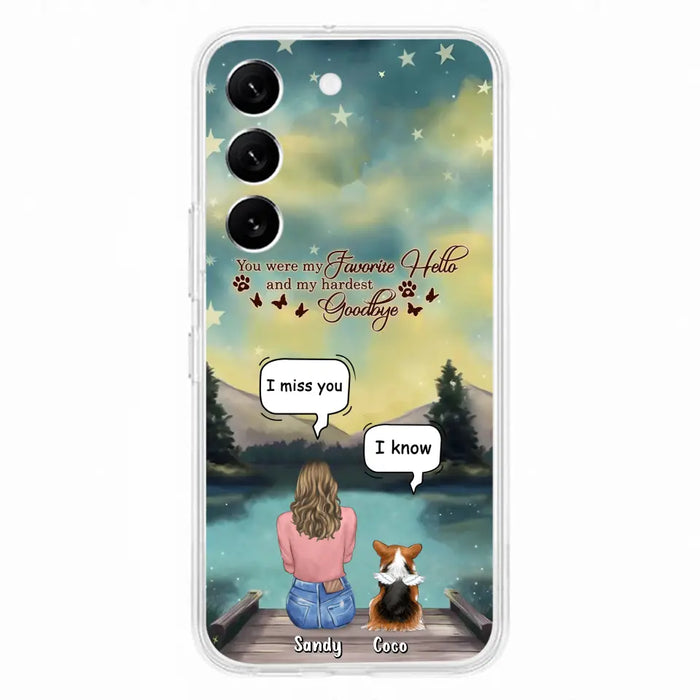 Custom Personalized Memorial Pet Phone Case - Memorial Gift Idea For Pet Lover - Up to 4 Pets - Gift Idea For Dog/Cat Lover - Your Wings Were Ready But Our Hearts Were Not - Case For iPhone And Samsung