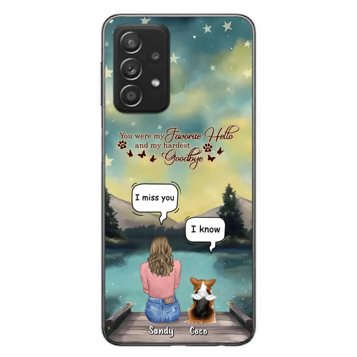 Custom Personalized Memorial Pet Phone Case - Memorial Gift Idea For Pet Lover - Up to 4 Pets - Gift Idea For Dog/Cat Lover - Your Wings Were Ready But Our Hearts Were Not - Case For iPhone And Samsung