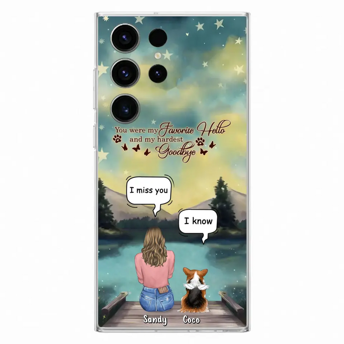 Custom Personalized Memorial Pet Phone Case - Memorial Gift Idea For Pet Lover - Up to 4 Pets - Gift Idea For Dog/Cat Lover - Your Wings Were Ready But Our Hearts Were Not - Case For iPhone And Samsung