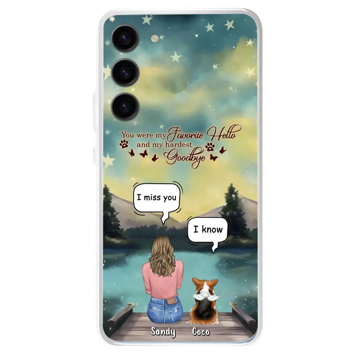 Custom Personalized Memorial Pet Phone Case - Memorial Gift Idea For Pet Lover - Up to 4 Pets - Gift Idea For Dog/Cat Lover - Your Wings Were Ready But Our Hearts Were Not - Case For iPhone And Samsung