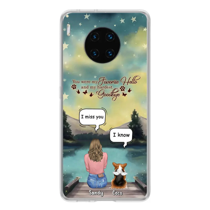 Custom Personalized Memorial Pet Phone Case - Memorial Gift Idea For Pet Lover - Up to 4 Pets - Gift Idea For Dog/Cat Lover - Your Wings Were Ready But Our Hearts Were Not - Case For Xiaomi/ Oppo/ Huawei