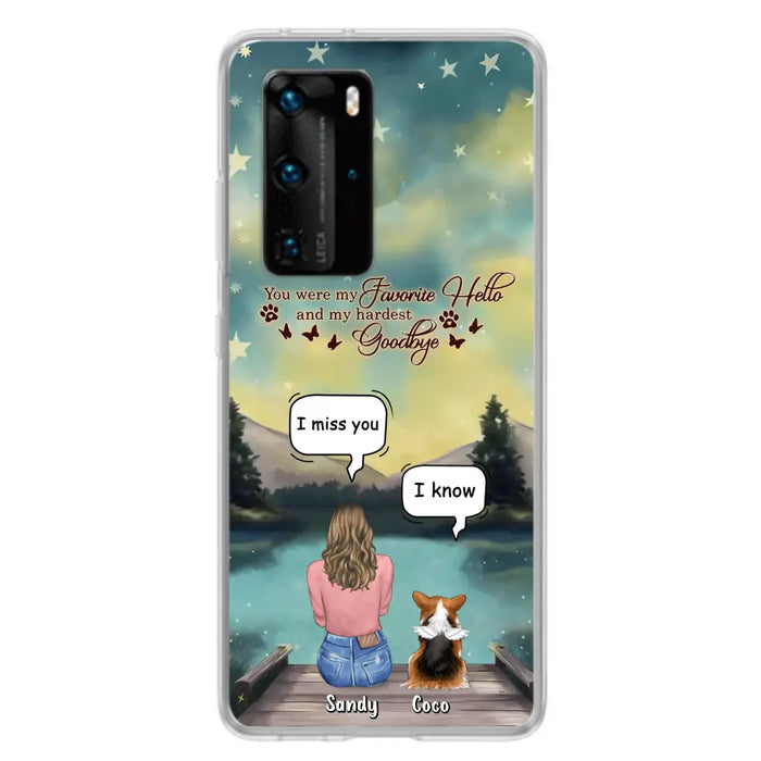 Custom Personalized Memorial Pet Phone Case - Memorial Gift Idea For Pet Lover - Up to 4 Pets - Gift Idea For Dog/Cat Lover - Your Wings Were Ready But Our Hearts Were Not - Case For Xiaomi/ Oppo/ Huawei