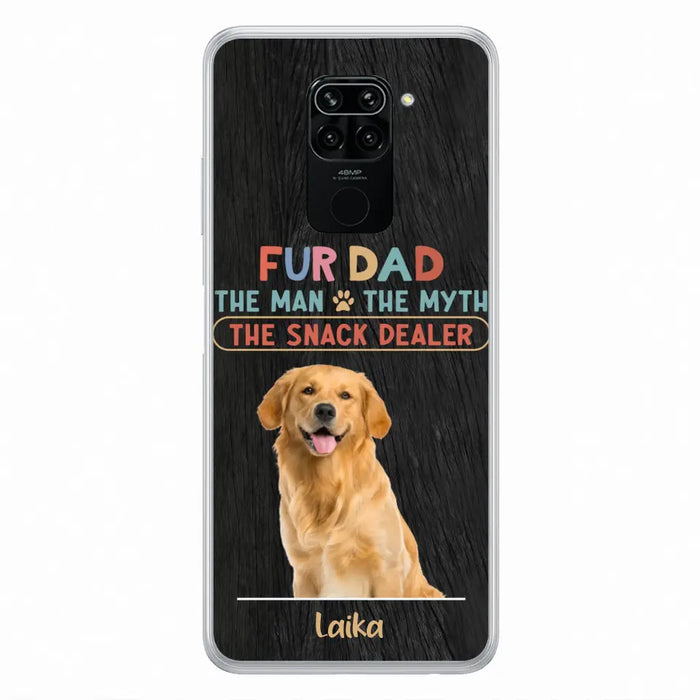 Custom Personalized Fur Dad Phone Case - Upload Photo - Upto 6 Pets - Father's Day Gift For Pet Lovers - Fur Dad The Man The Myth The Snack Dealer - Case for Xiaomi/Huawei/Oppo