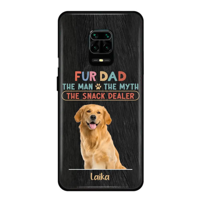 Custom Personalized Fur Dad Phone Case - Upload Photo - Upto 6 Pets - Father's Day Gift For Pet Lovers - Fur Dad The Man The Myth The Snack Dealer - Case for Xiaomi/Huawei/Oppo