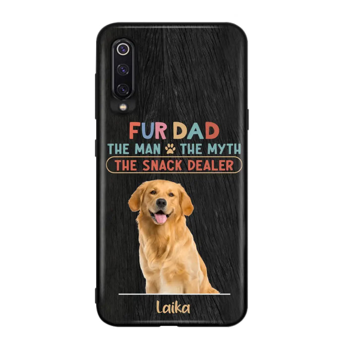 Custom Personalized Fur Dad Phone Case - Upload Photo - Upto 6 Pets - Father's Day Gift For Pet Lovers - Fur Dad The Man The Myth The Snack Dealer - Case for Xiaomi/Huawei/Oppo