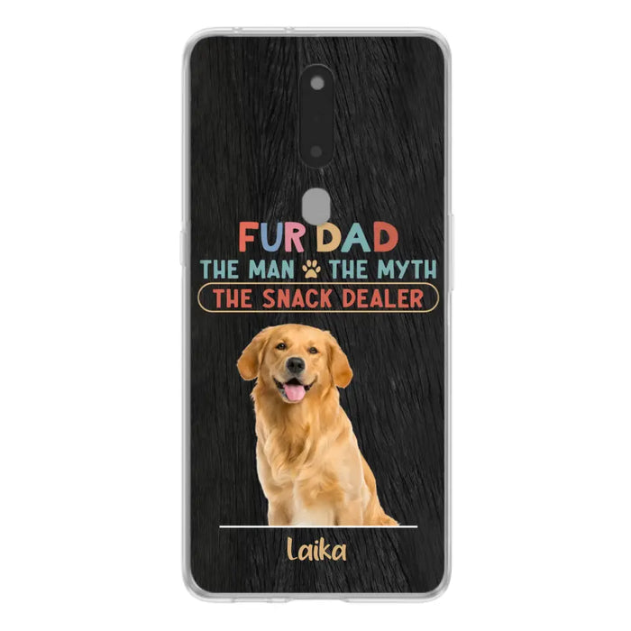 Custom Personalized Fur Dad Phone Case - Upload Photo - Upto 6 Pets - Father's Day Gift For Pet Lovers - Fur Dad The Man The Myth The Snack Dealer - Case for Xiaomi/Huawei/Oppo