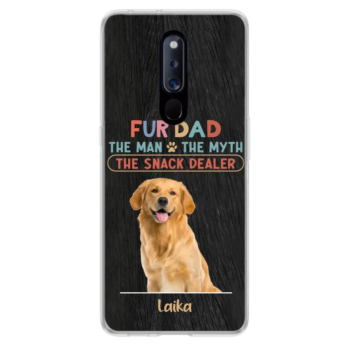 Custom Personalized Fur Dad Phone Case - Upload Photo - Upto 6 Pets - Father's Day Gift For Pet Lovers - Fur Dad The Man The Myth The Snack Dealer - Case for Xiaomi/Huawei/Oppo