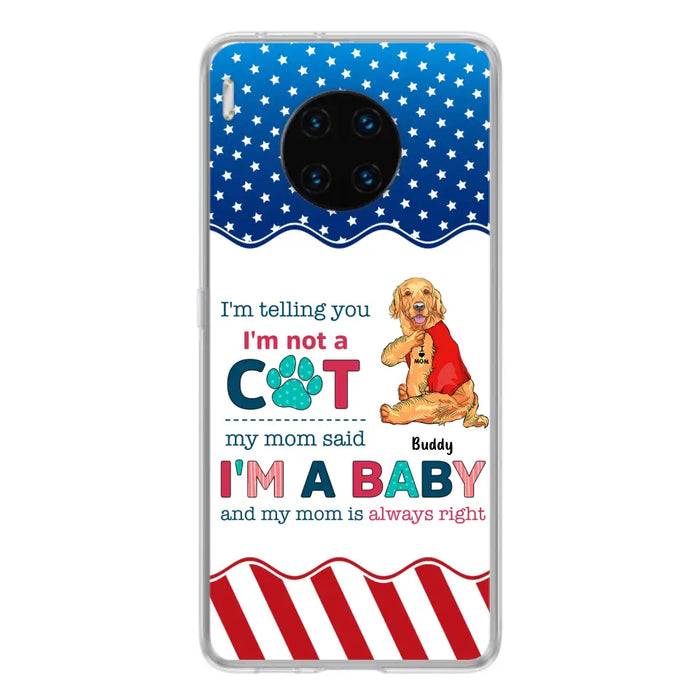 Custom Personalized Pet Phone Case - Gift Idea for Dog/Cat Owners - I'm Telling You I'm Not A Dog - Case for Xiaomi/Huawei/Oppo