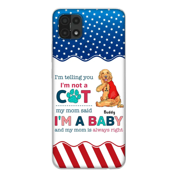 Custom Personalized Pet Phone Case - Gift Idea for Dog/Cat Owners - I'm Telling You I'm Not A Dog - Case for Xiaomi/Huawei/Oppo