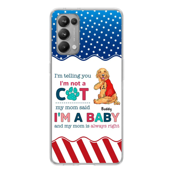 Custom Personalized Pet Phone Case - Gift Idea for Dog/Cat Owners - I'm Telling You I'm Not A Dog - Case for Xiaomi/Huawei/Oppo