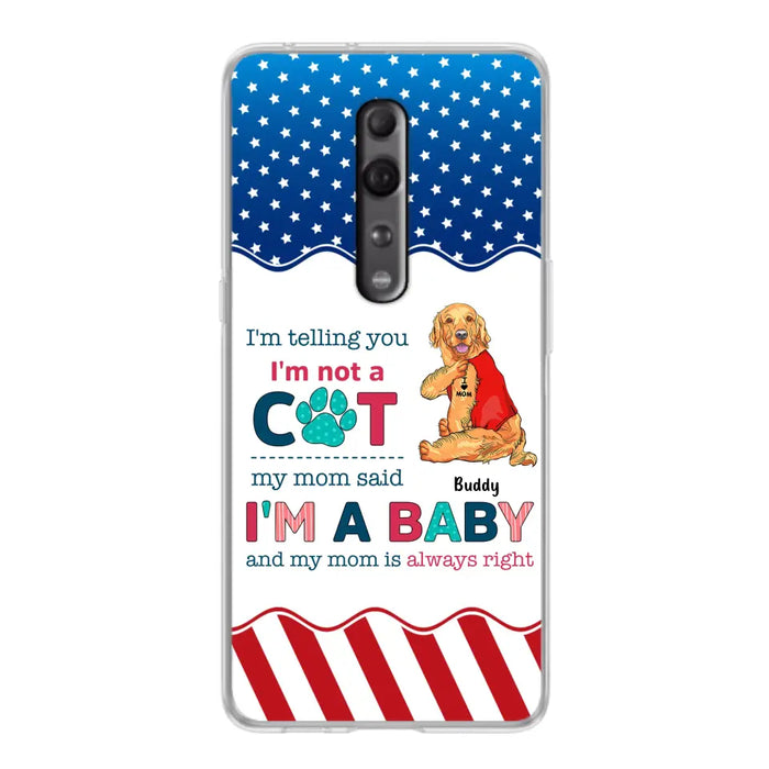 Custom Personalized Pet Phone Case - Gift Idea for Dog/Cat Owners - I'm Telling You I'm Not A Dog - Case for Xiaomi/Huawei/Oppo