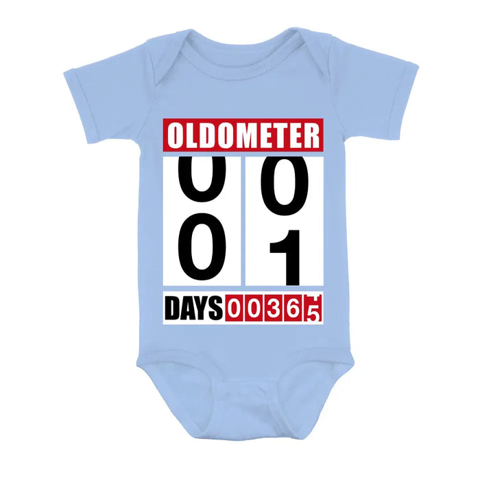 Custom Personalized Oldometer Shirt/Baby Onesie - Gift Idea For Father/Baby/Father's Day