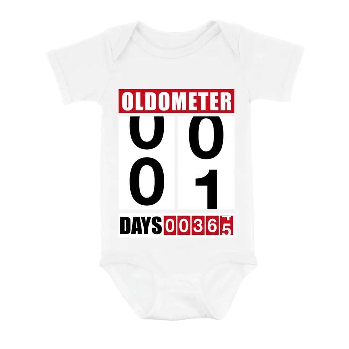 Custom Personalized Oldometer Shirt/Baby Onesie - Gift Idea For Father/Baby/Father's Day