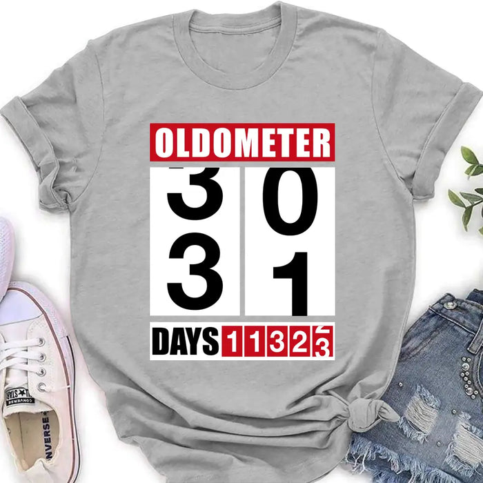 Custom Personalized Oldometer Shirt/Baby Onesie - Gift Idea For Father/Baby/Father's Day