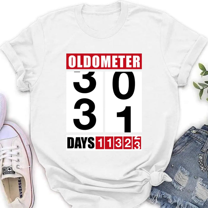 Custom Personalized Oldometer Shirt/Baby Onesie - Gift Idea For Father/Baby/Father's Day