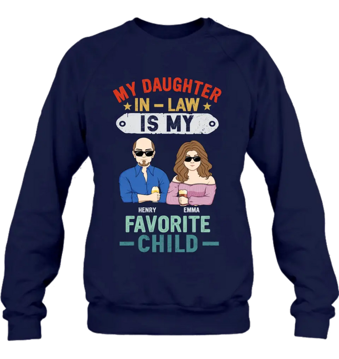 Personalized Birthday Shirt/ Hoodie To Daughter In-Law From Dad - My Daughter In-Law Is My Favorite Child