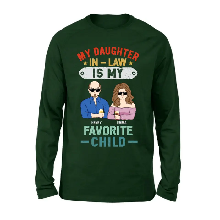 Personalized Birthday Shirt/ Hoodie To Daughter In-Law From Dad - My Daughter In-Law Is My Favorite Child