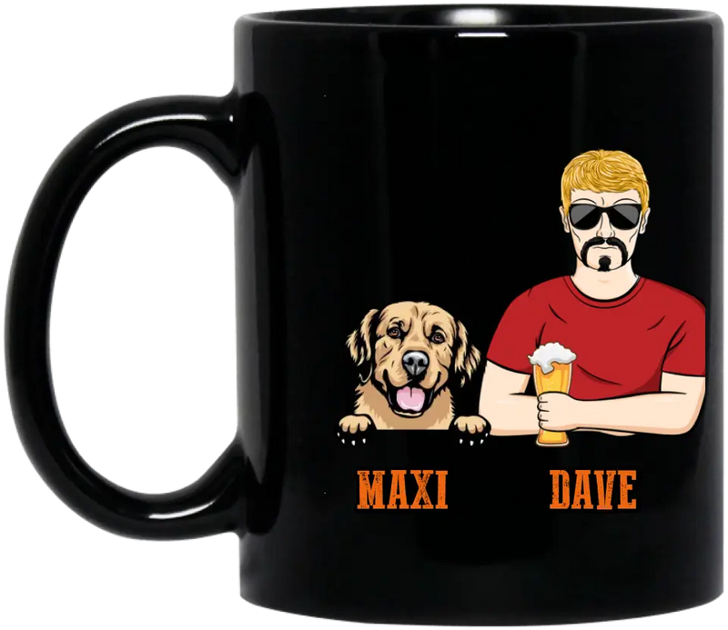Personalized Dog Daddy Mug - Gift Idea For Father's Day/Dog Lovers - Any Man Can Be A Father But It Takes Someone Special To Be A Dog Daddy