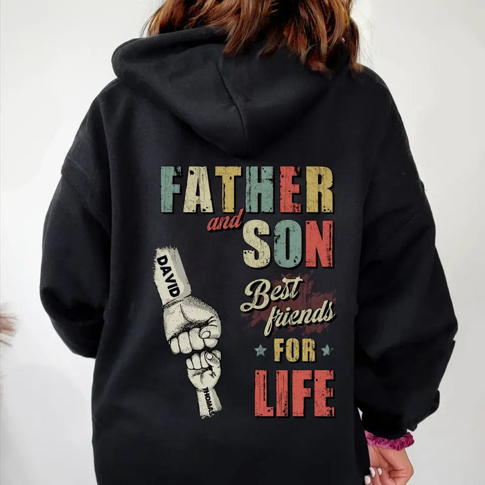 Custom Personalized Father Shirt/Hoodie - Upto 5 Children - Father's Day Gift Idea from Sons/Daughters - Father And Son/Daughter Best Friends For Life