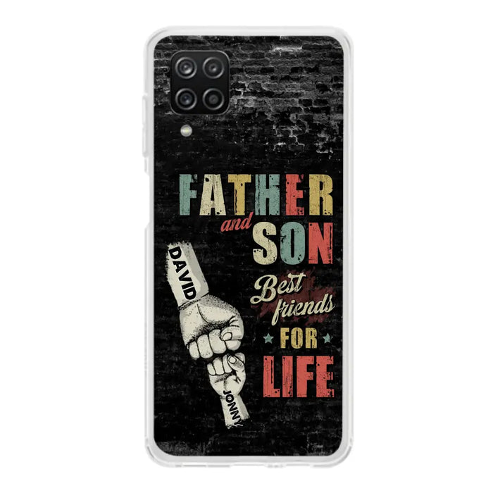 Custom Personalized Father Phone Case - Upto 5 Children - Father's Day Gift Idea from Sons/Daughters - Father And Son/Daughter Best Friends For Life - Case for iPhone/Samsung