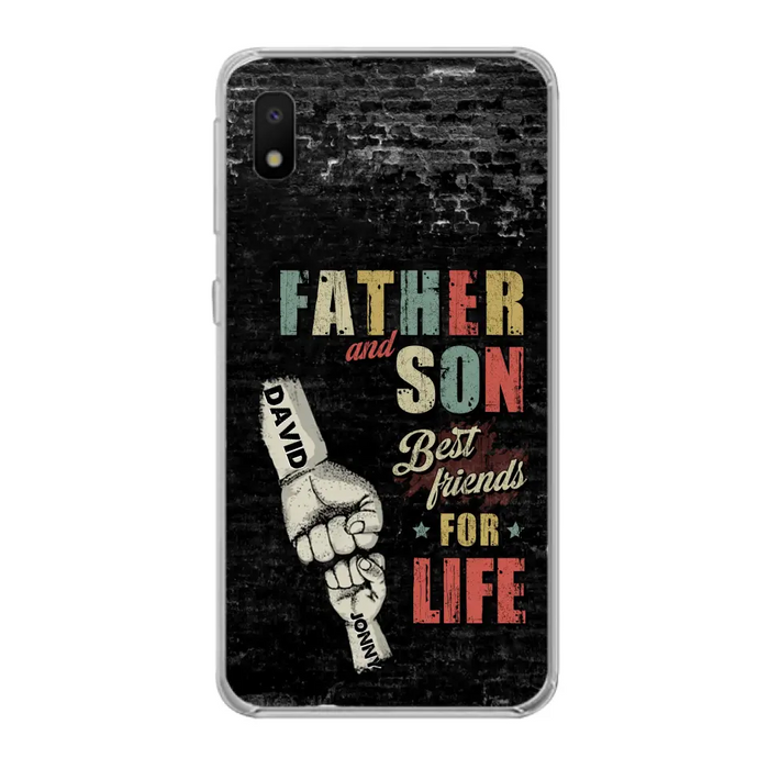 Custom Personalized Father Phone Case - Upto 5 Children - Father's Day Gift Idea from Sons/Daughters - Father And Son/Daughter Best Friends For Life - Case for iPhone/Samsung