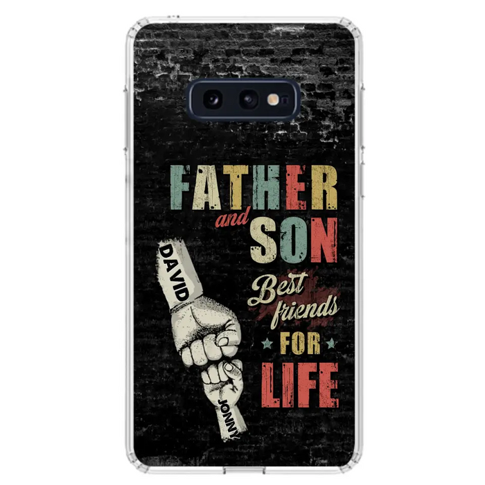 Custom Personalized Father Phone Case - Upto 5 Children - Father's Day Gift Idea from Sons/Daughters - Father And Son/Daughter Best Friends For Life - Case for iPhone/Samsung