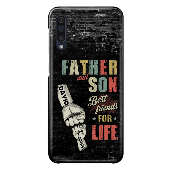 Custom Personalized Father Phone Case - Upto 5 Children - Father's Day Gift Idea from Sons/Daughters - Father And Son/Daughter Best Friends For Life - Case for iPhone/Samsung