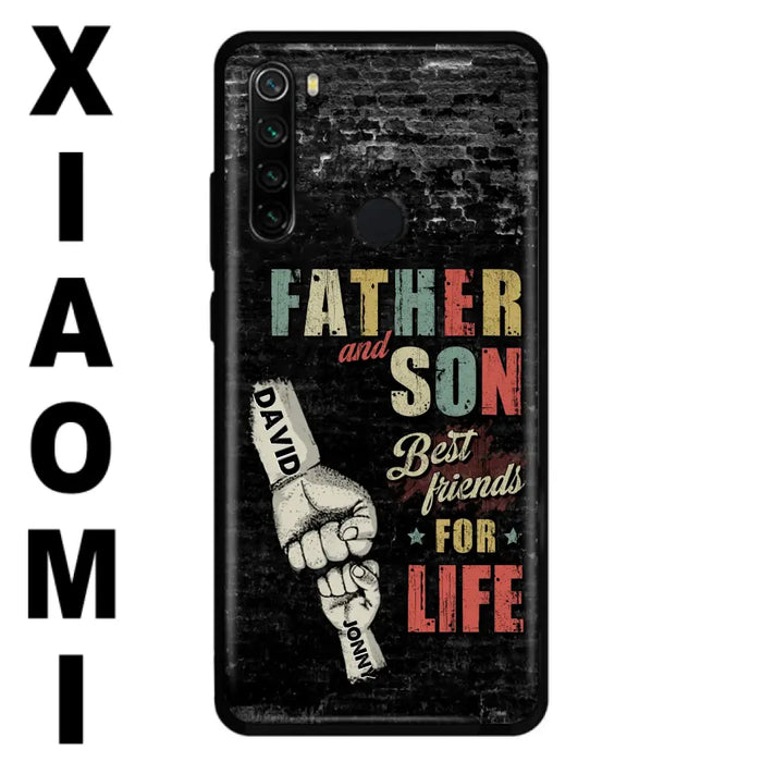 Custom Personalized Father Phone Case - Upto 5 Children - Father's Day Gift Idea from Sons/Daughters - Father And Son/Daughter Best Friends For Life - Case for Xiaomi/Huawei/Oppo