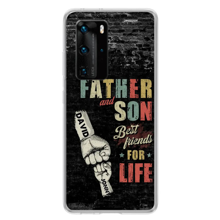 Custom Personalized Father Phone Case - Upto 5 Children - Father's Day Gift Idea from Sons/Daughters - Father And Son/Daughter Best Friends For Life - Case for Xiaomi/Huawei/Oppo