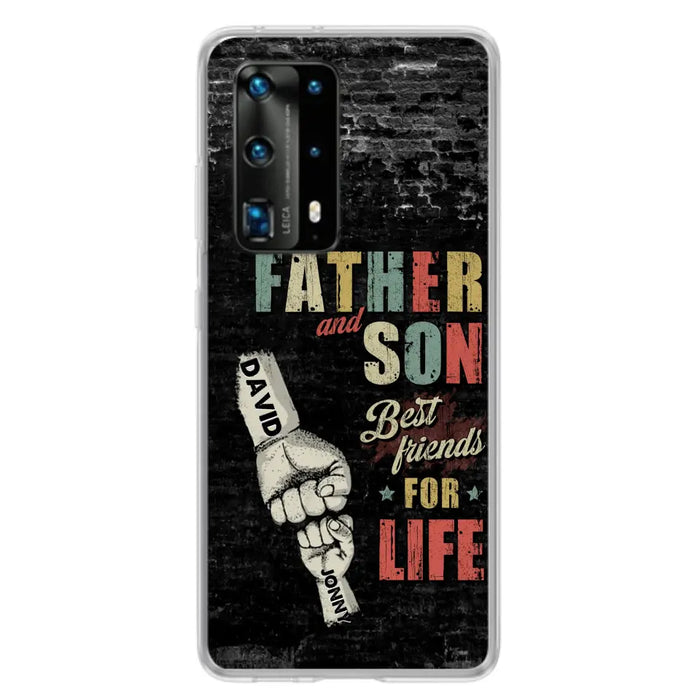 Custom Personalized Father Phone Case - Upto 5 Children - Father's Day Gift Idea from Sons/Daughters - Father And Son/Daughter Best Friends For Life - Case for Xiaomi/Huawei/Oppo