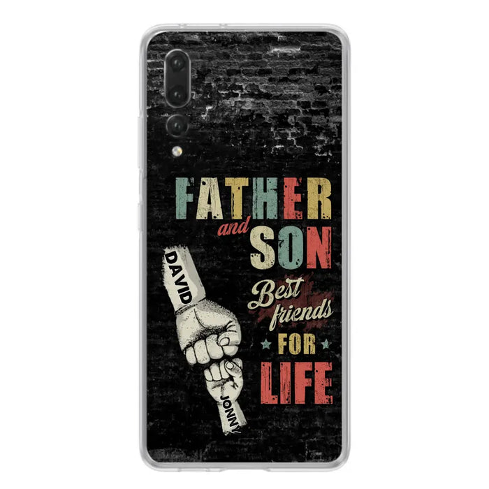 Custom Personalized Father Phone Case - Upto 5 Children - Father's Day Gift Idea from Sons/Daughters - Father And Son/Daughter Best Friends For Life - Case for Xiaomi/Huawei/Oppo