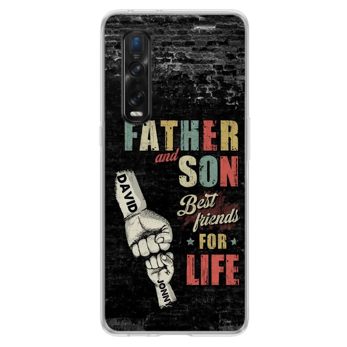 Custom Personalized Father Phone Case - Upto 5 Children - Father's Day Gift Idea from Sons/Daughters - Father And Son/Daughter Best Friends For Life - Case for Xiaomi/Huawei/Oppo