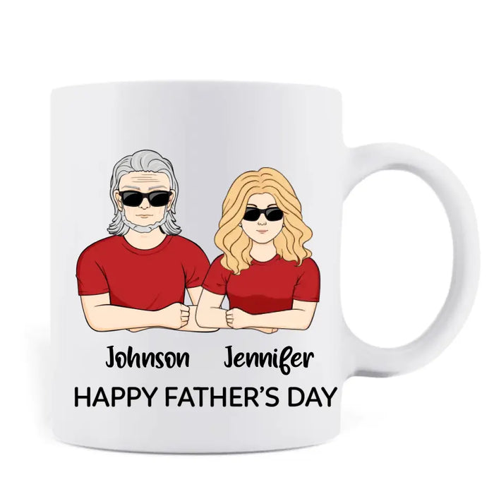 Custom Personalized Dad Coffee Mug - Funny Gift for Father's Day - From Your Favorite Tech Support