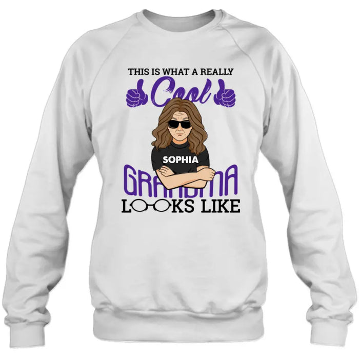 Personalized Cool Grandma Shirt/Hoodie - Gift Idea For Grandma - This Is What A Really Cool Grandma Looks Like