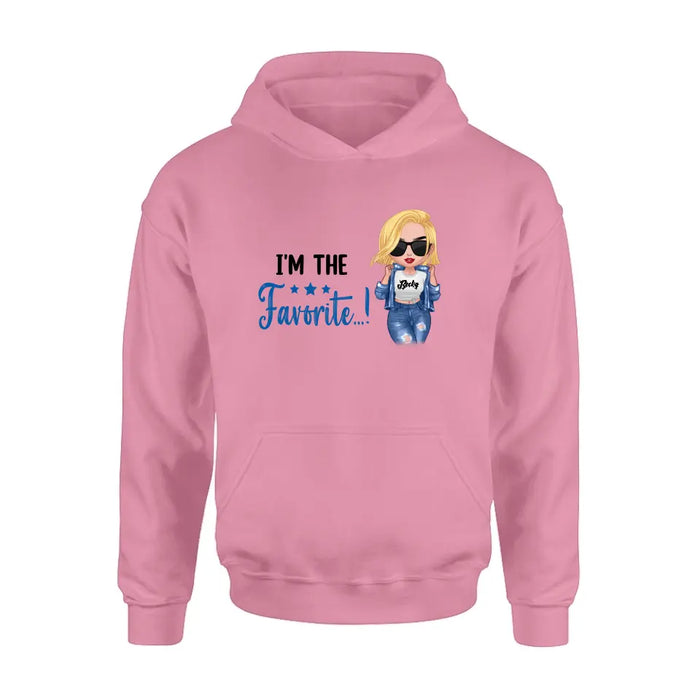 Custom Personalized Sibling T-shirt/ Long Sleeve/ Sweatshirt/ Hoodie - Gift Idea For Sibling/ Best Sisters - I'm The Favorite...!