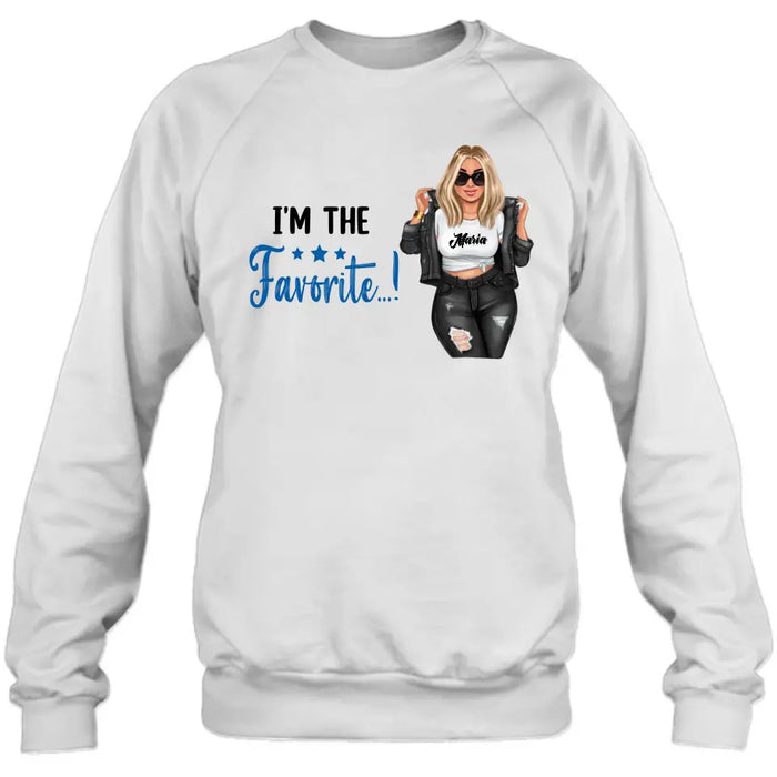 Personalized Sibling T-shirt/ Long Sleeve/ Sweatshirt/ Hoodie - Gift Idea For Sibling/ Best Sisters - I'm The Favorite...!