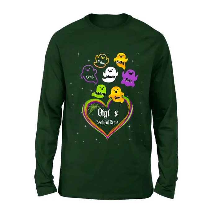 Custom Personalized Gigi's Bootiful Crew T-shirt/Sleeve/Sweatshirt/Hoodie - Halloween gift for Grandma - Up to 7 Grandkids