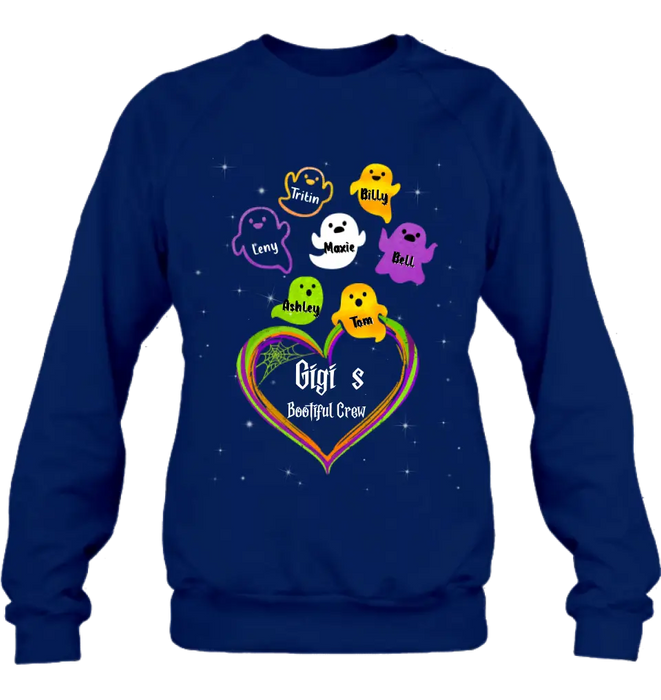 Custom Personalized Gigi's Bootiful Crew T-shirt/Sleeve/Sweatshirt/Hoodie - Halloween gift for Grandma - Up to 7 Grandkids