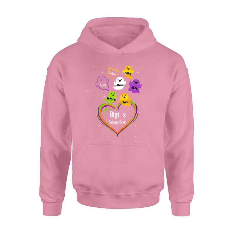 Personalized Gigi's Bootiful Crew T-shirt/Sleeve/Sweatshirt/Hoodie - Halloween gift for Grandma - Up to 7 Grandkids