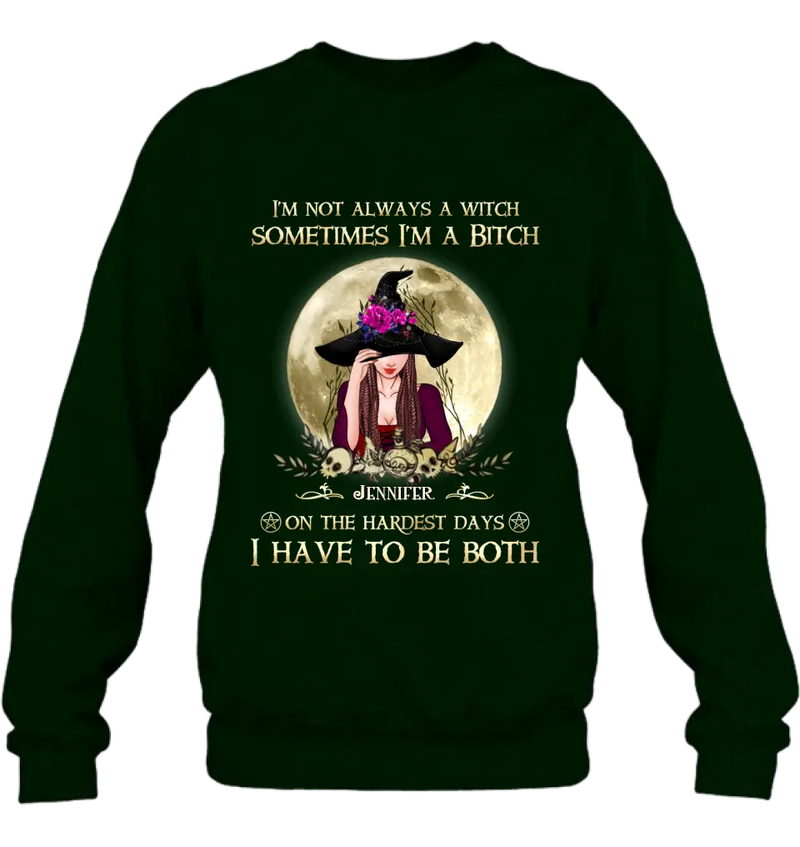 Custom Personalized Witch Shirt - Halloween Gift Idea For Friends - I'm Not Always A Witch