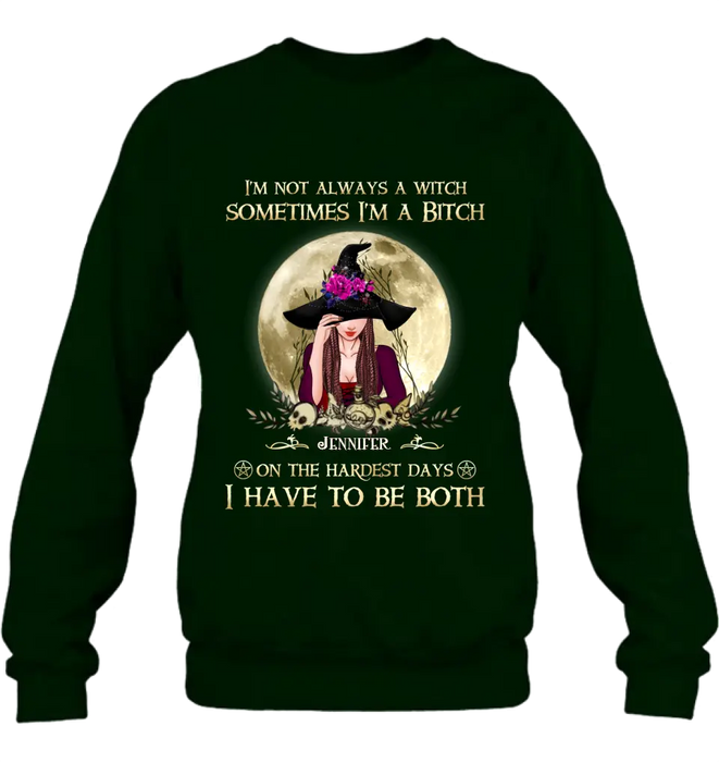 Custom Personalized Witch Shirt - Halloween Gift Idea For Friends - I'm Not Always A Witch