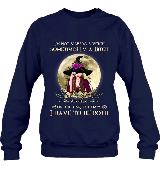 Custom Personalized Witch Shirt - Halloween Gift Idea For Friends - I'm Not Always A Witch