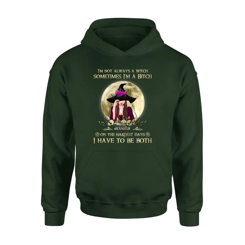 Custom Personalized Witch Shirt - Halloween Gift Idea For Friends - I'm Not Always A Witch