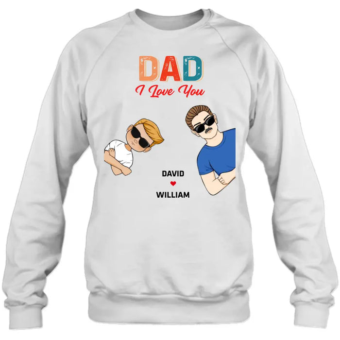 Custom Personalized Dad Shirt/Hoodie - Upto 2 Children & 2 Pets - Father's Day Gift Idea - Dad We Love You