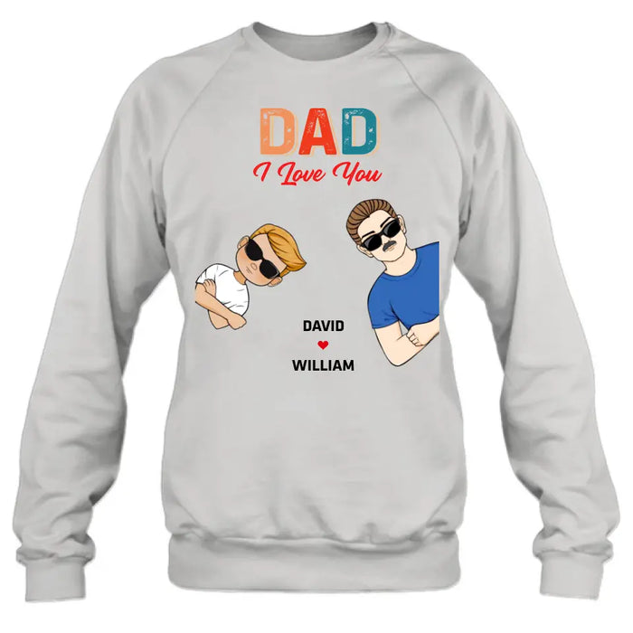 Custom Personalized Dad Shirt/Hoodie - Upto 2 Children & 2 Pets - Father's Day Gift Idea - Dad We Love You