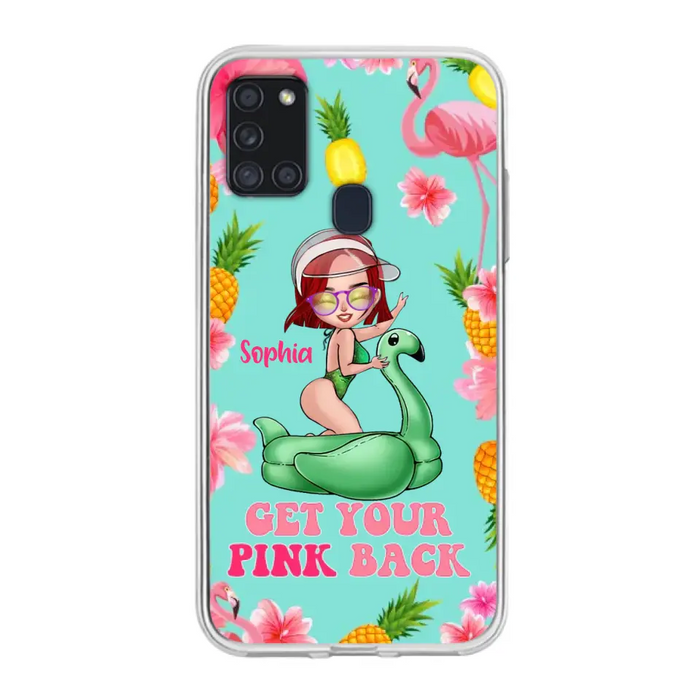 Custom Personalized Bikini Girl Phone Case - Gift Idea For Girl - Get Your Pink Back - Cases For iPhone/Samsung