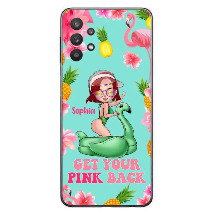 Custom Personalized Bikini Girl Phone Case - Gift Idea For Girl - Get Your Pink Back - Cases For iPhone/Samsung