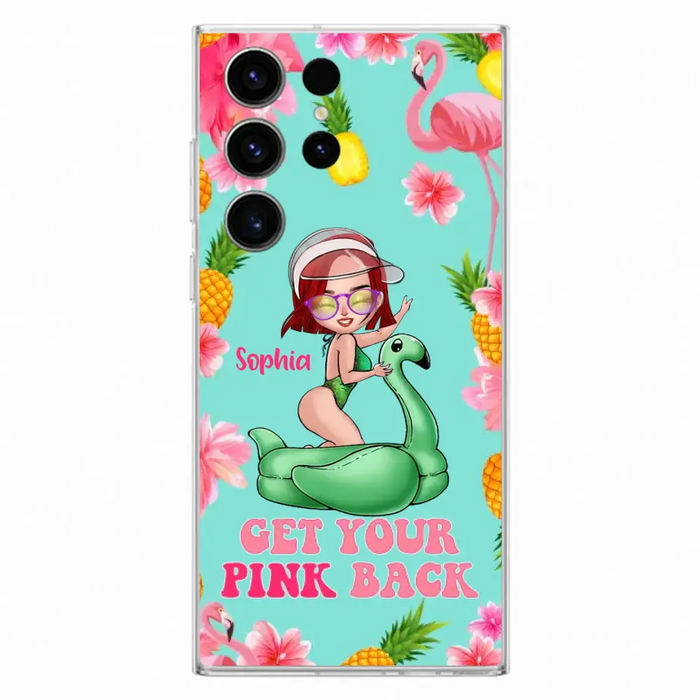 Custom Personalized Bikini Girl Phone Case - Gift Idea For Girl - Get Your Pink Back - Cases For iPhone/Samsung