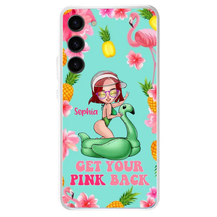 Custom Personalized Bikini Girl Phone Case - Gift Idea For Girl - Get Your Pink Back - Cases For iPhone/Samsung