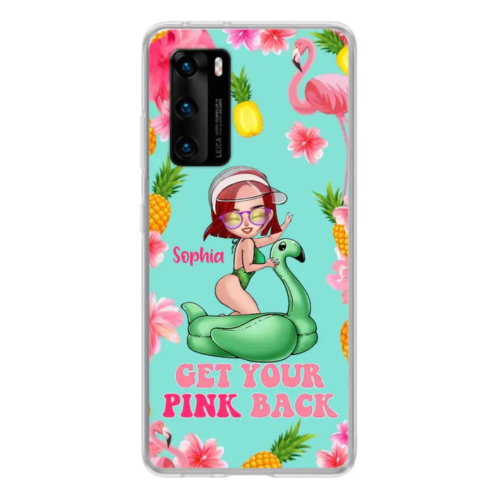 Custom Personalized Bikini Girl Phone Case - Gift Idea For Girl - Get Your Pink Back - Cases For Oppo/Xiaomi/Huawei